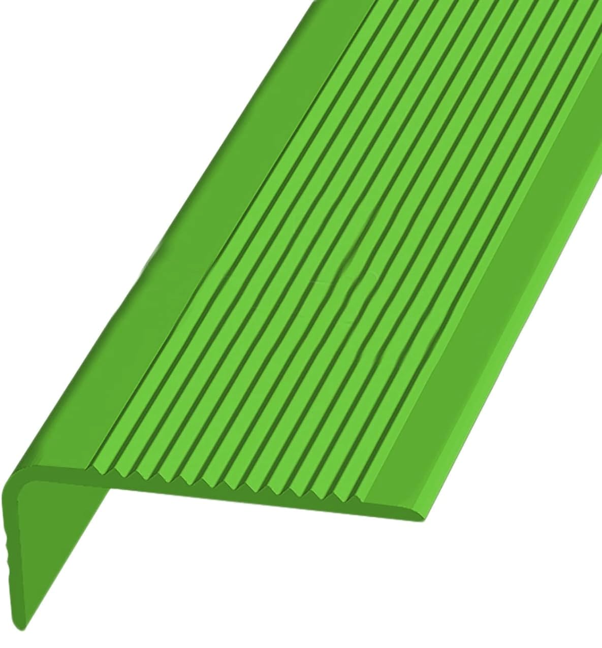 Borde antideslizante para escalera para reparar esquinas rotas y evitar caídas con PVC verde 10m