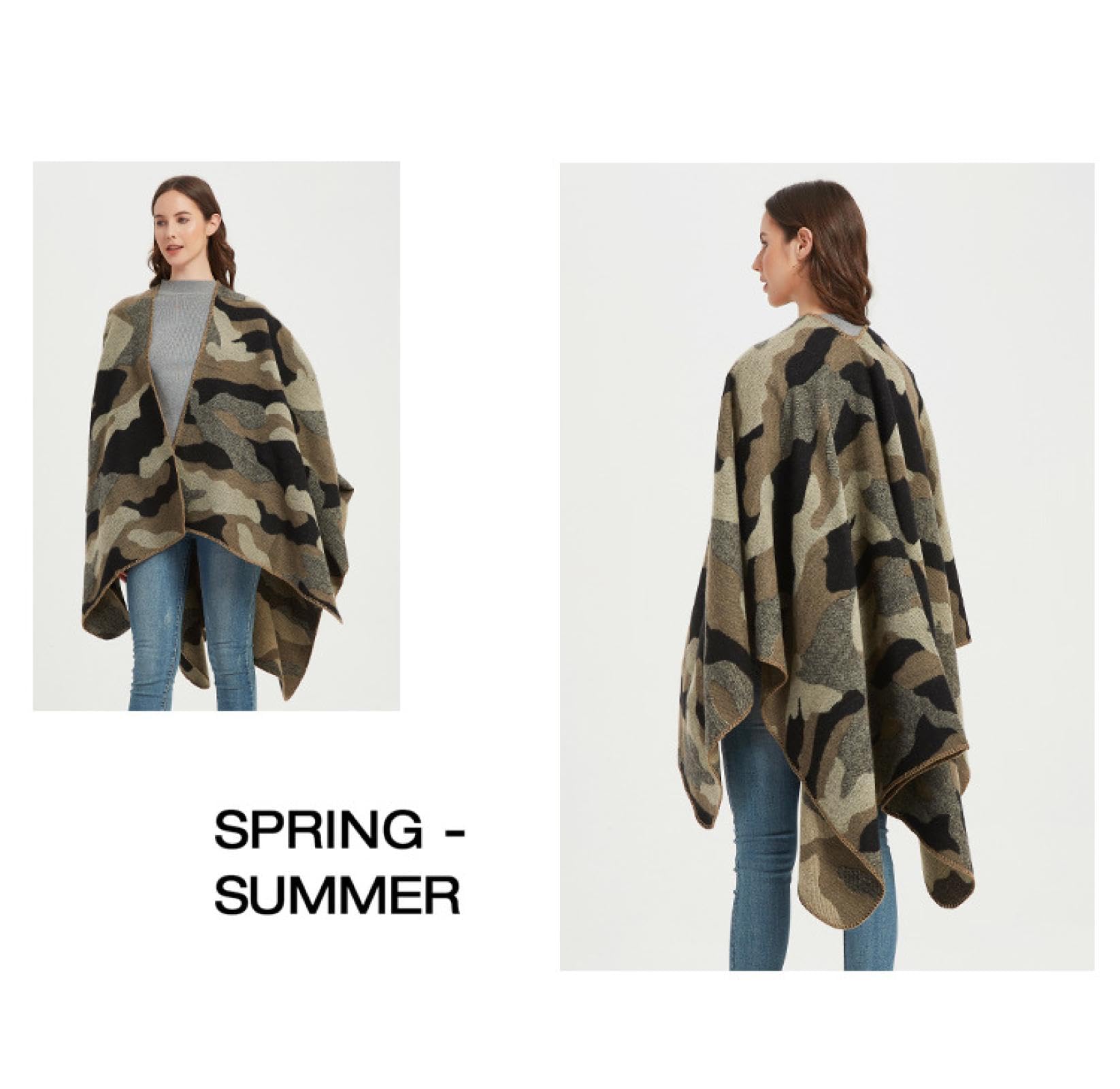 Sciarpa Donna Scialle Uomo Scialle Diviso Ispessito Mantello da Donna Primavera Autunno E Inverno