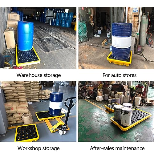 Plateau pour fût d'huile afin d'éviter les fuites de liquides et sécuriser les sols de garage - 3