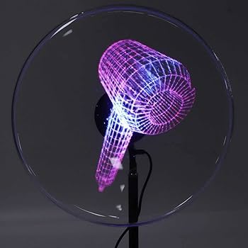 Amazon | 11.8 インチ デスクトップ 3D LED ファン、HD ホロ