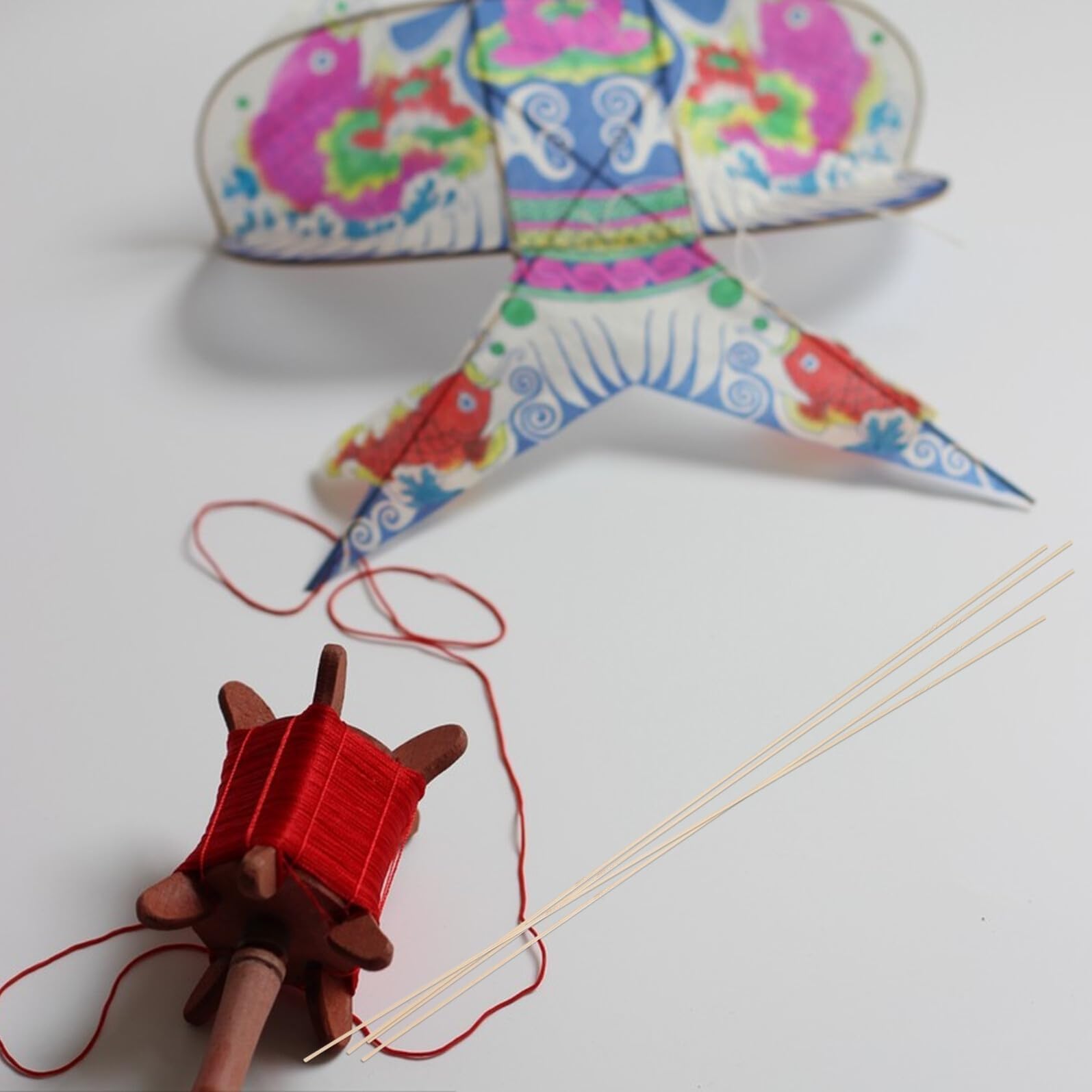 Bastoni di Bambù per Supporto Aquiloni 20 Pezzi per Ragazzo Ragazza | DIY Kite Crafting, Beige, Lisci e Schegge, Materiali per Realizzare Aquiloni e Attività Creative