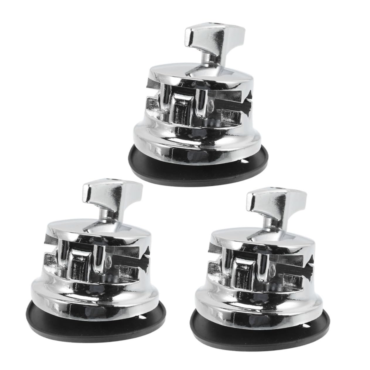 HEMOTON 3pcs Drum Leg Bracket Mount for Floor Tom Bass Drum Legs Kit Cymbal Arm Clamp