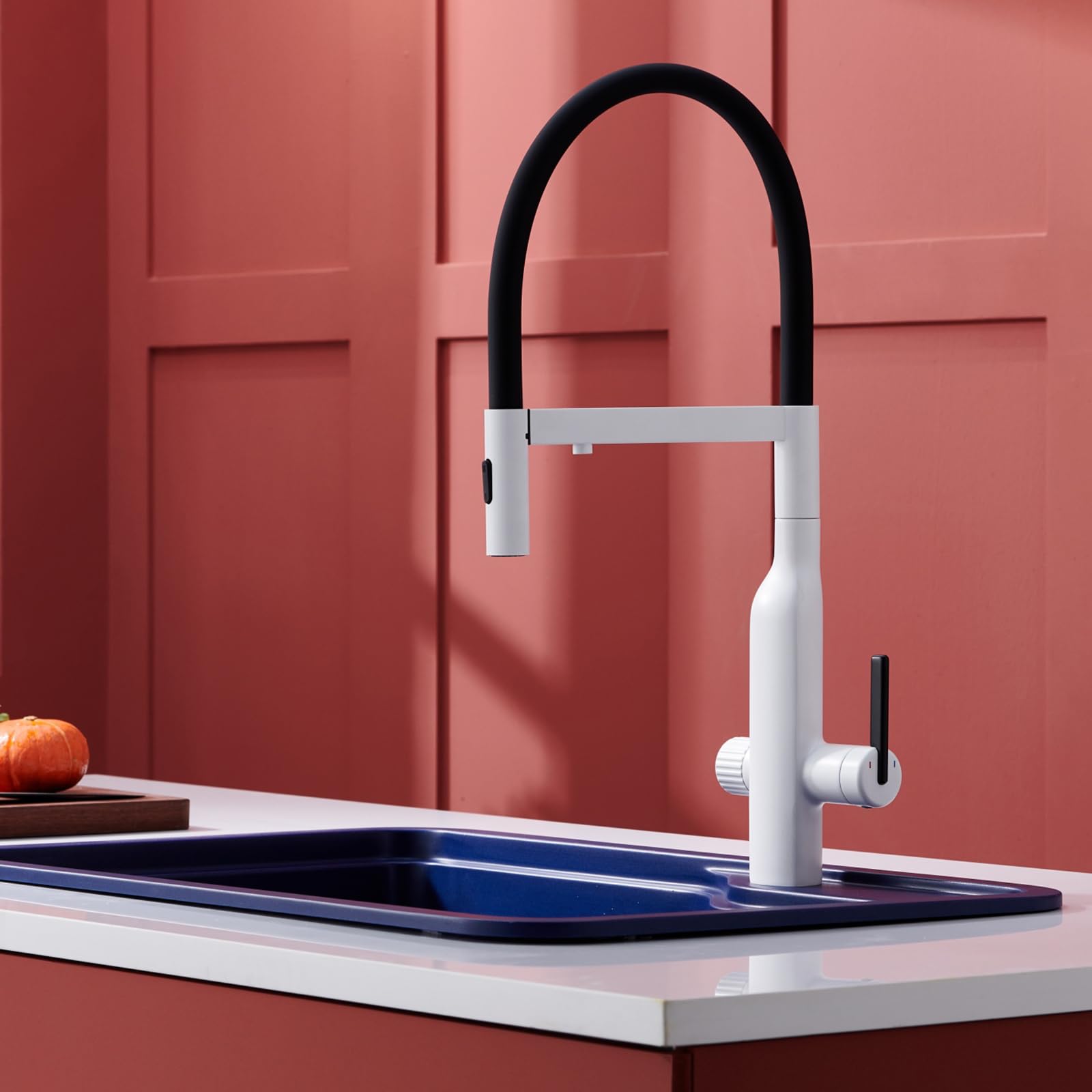 ZYCHSJXA Kitchen Tap Mixer 3 Way Flexible Brass 2 Outlets