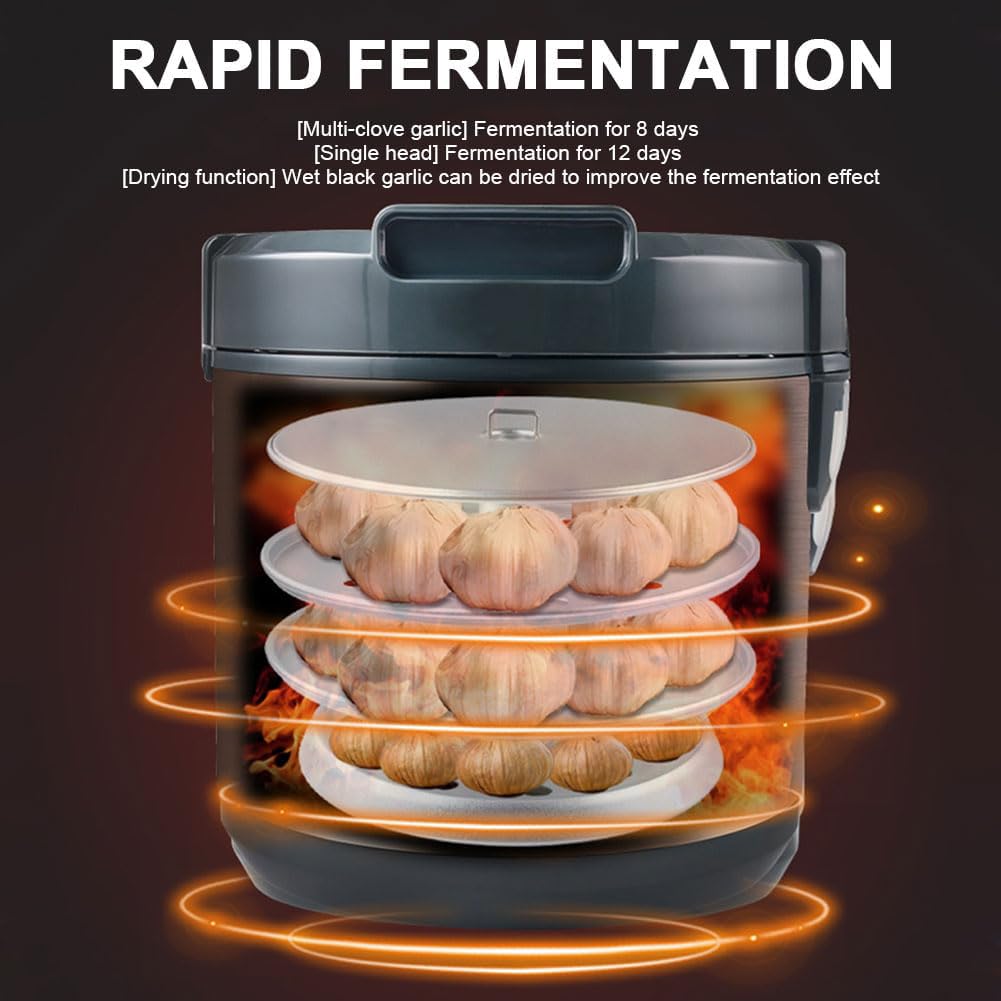 Fermentatore Automatico Per Aglio Nero 6L - 3 Ripiani, Per Yogurt, Natto E Riso Fermentato - Foto 6