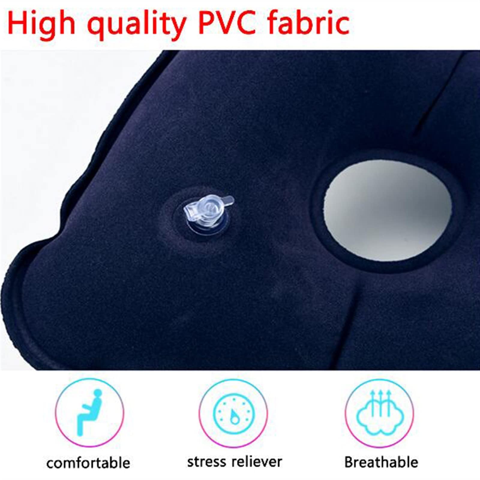 Cojín Inflable para Silla de Ruedas, colchón de Aire médico con Bomba de Aire para úlceras por presión.