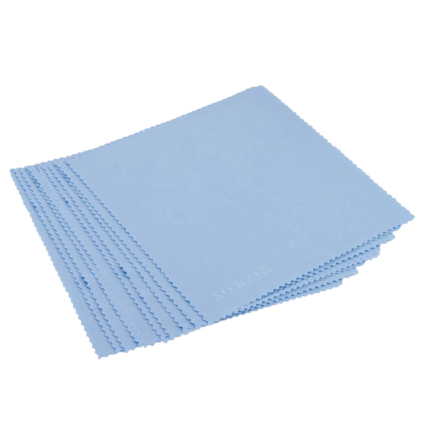 Healvian 500pezzi Panno Microfibra Per Pulizia Panni Per Occhiali Lenti Fotocamera Smartphone e Gioielli Blu Morbidi Riutilizzabili e Pocket Per Superfici Delicate
