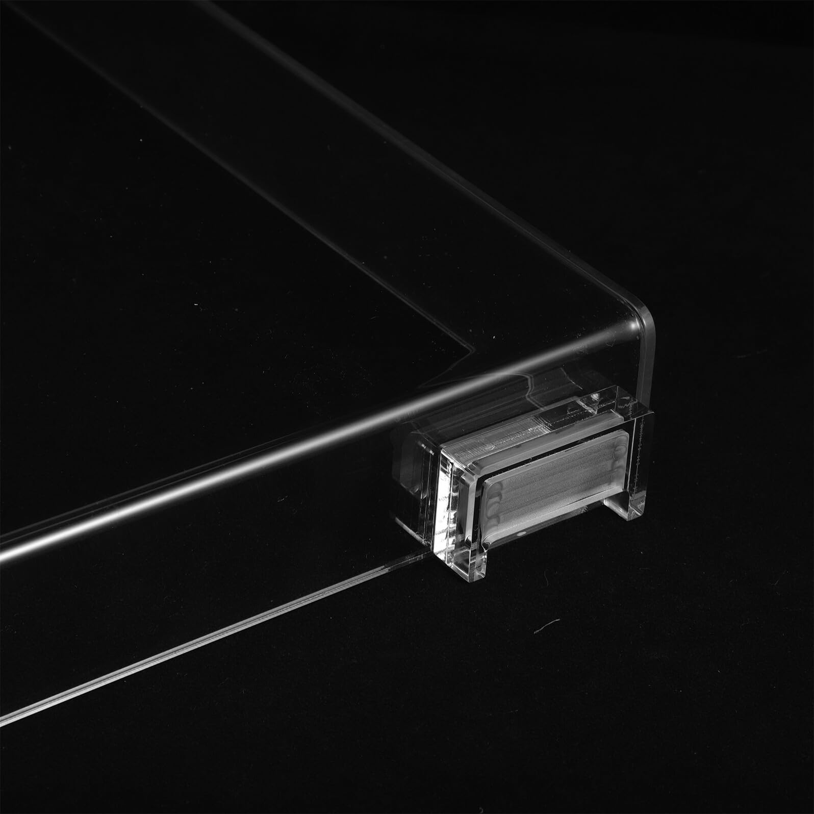 Mipcase Copertura Antipolvere Trasparente in Acrilico per Giradischi con Coperchio Incernierato e Rimovibile, Protezione Antipolvere per Parti Giradischi Compatibile Lp60x, Accessorio