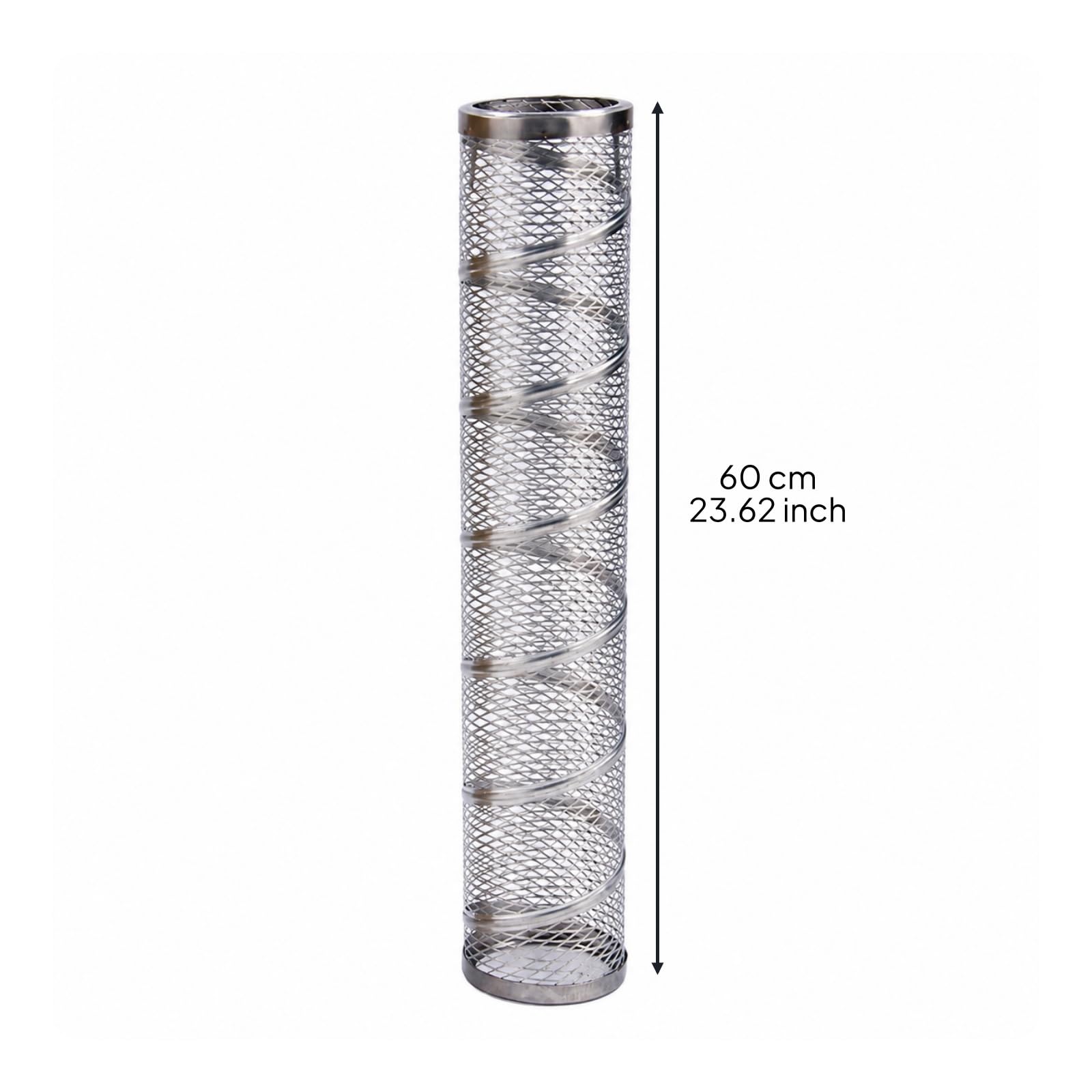 Tubo Chimenea Acero Inoxidable con Malla Antiquemaduras Compacto Tubo Gases con Elemento Metálico Espiral Práctico para Talleres
