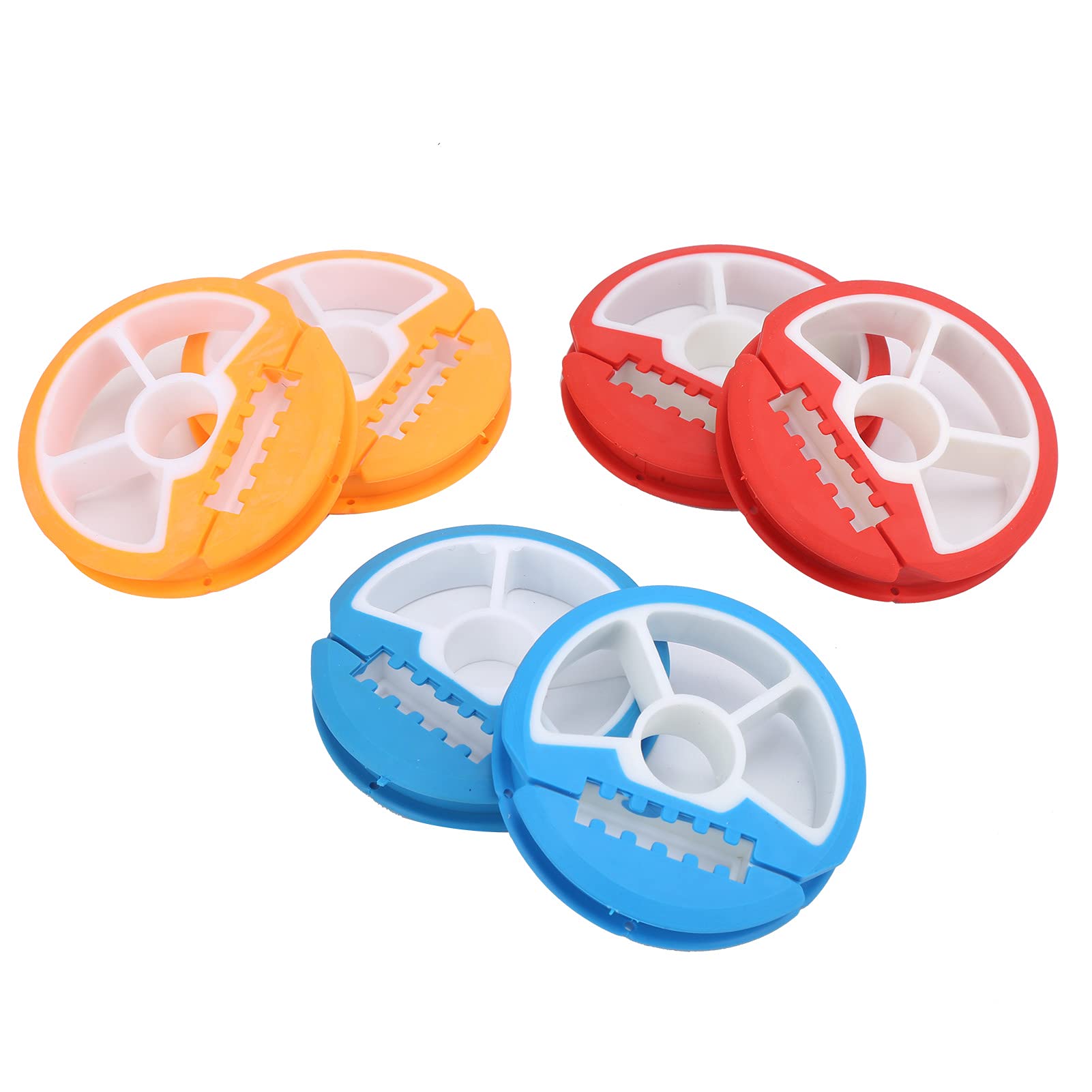 Organisateur Hameçons De Pêche - Lot De 4, Plastique PC - Enrouleur Ligne, Range Leader - Compact Pour Boîte De Pêche