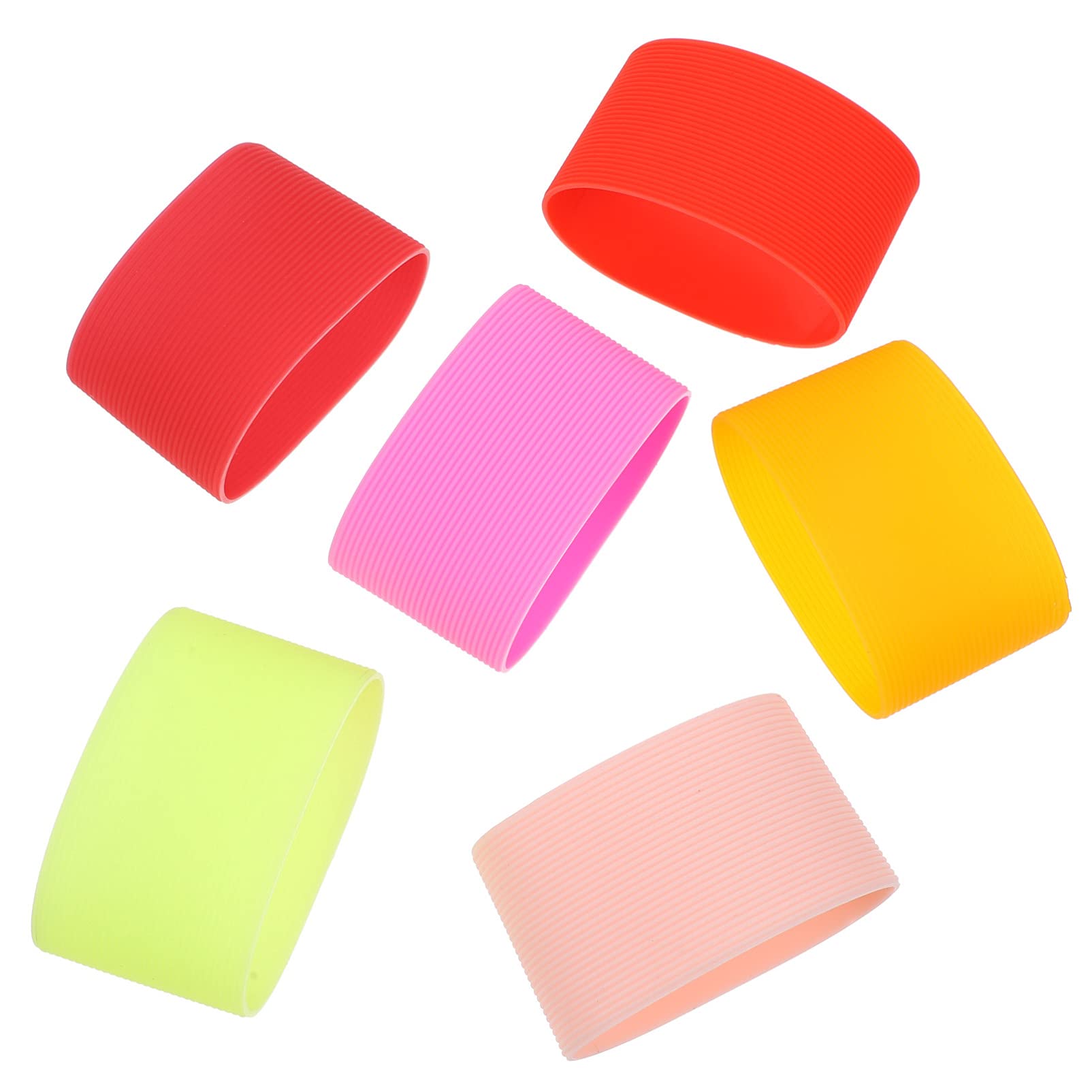 TOYANDONA Microwave Safe Anti-slip Insulated Cup Cover Silicone Sleeve for Protector Tactile Grip