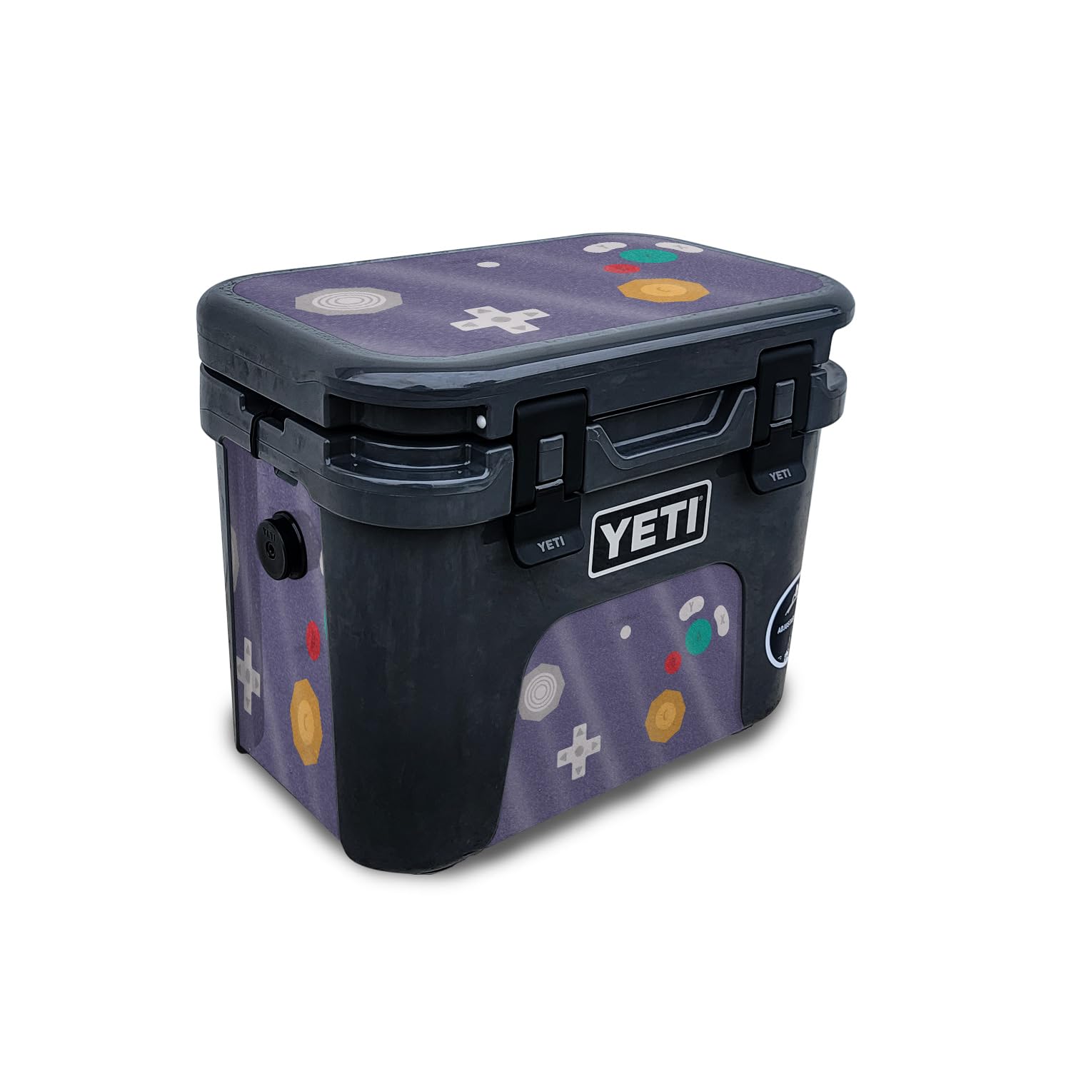 Glossy Glitter Skin Compatible with Yeti Roadie 15 Hard Cooler - Retro Gamer 4 - Premium 3M Vinyl Protective Wrap Decal Cover - Easy to Apply | Crafted in The USA by MightySkins