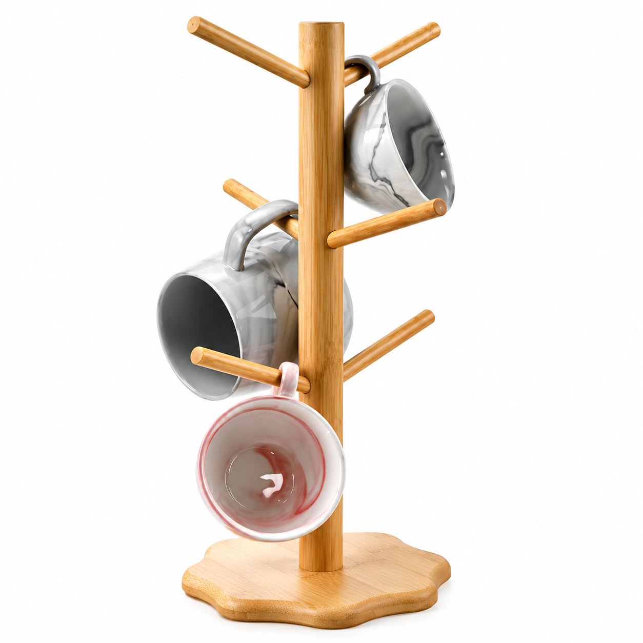 KYYGKY Tassenhalter Stehend Kaffeebecher Baum Tassen Regal B
