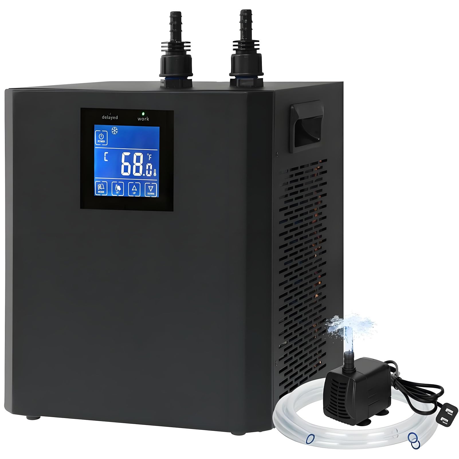 DUMIPME Universal Ice Bath Chiller Works with Any Tub – Inlet/Outlet, No Ports or Standard Bathtub, Includes Submersible Pump & Hoses for Easy Setup 220V