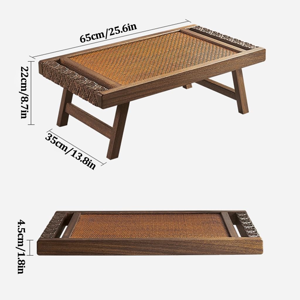 Mehrzweck-japanischer Stil Boden-Sitztisch, Vielseitiger Massivholz Klapptisch, Tatami Couchtisch, Kleiner Tee Tisch Für Boden Sitzen