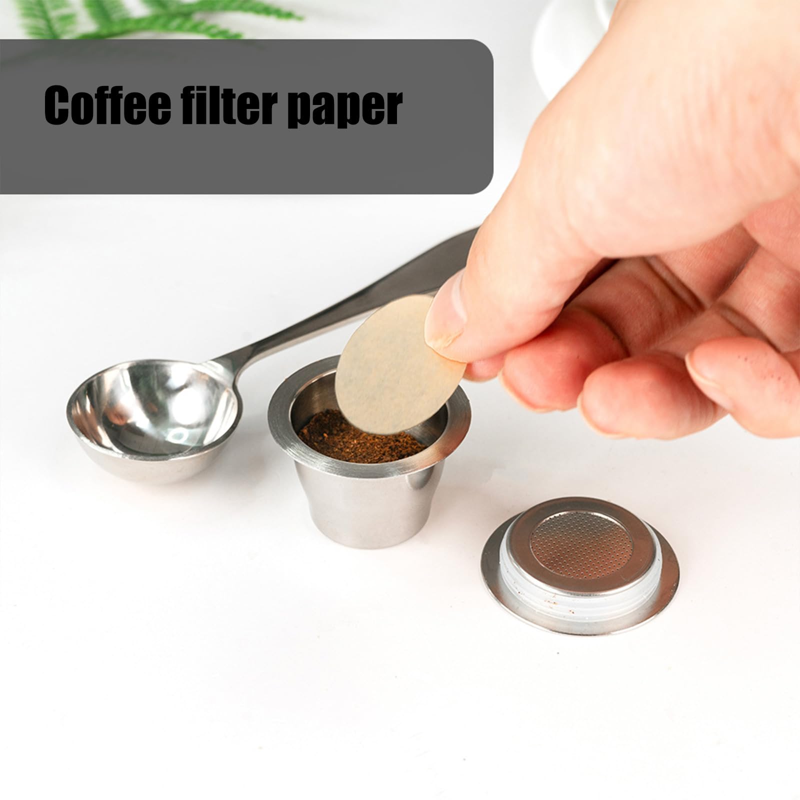 PANGBOER Cápsulas de café reutilizables de acero inoxidable con filtro resistente a la corrosión para una extracción de sabor rico, fácil de lavar en lavavajillas