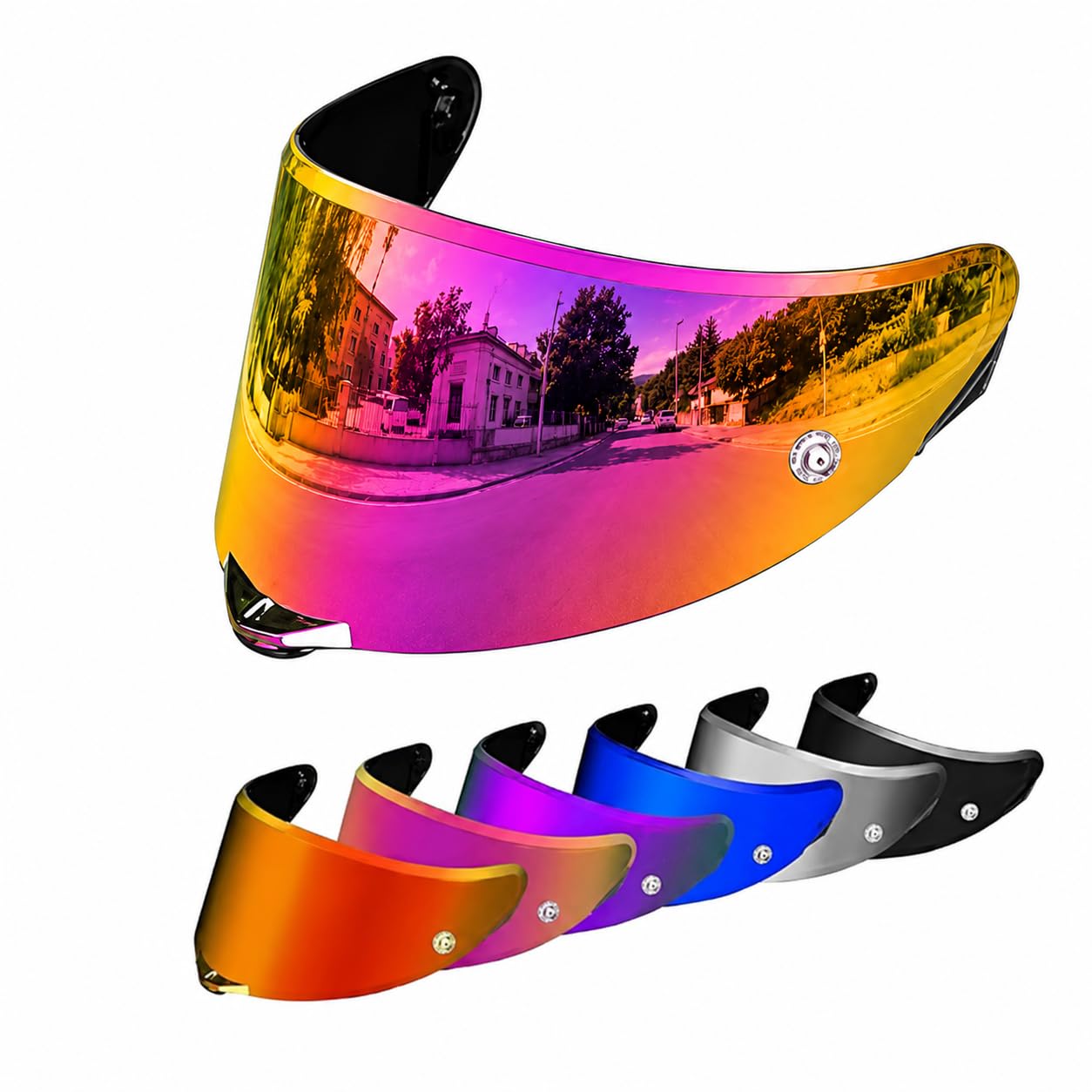 PSLER Pista GP RR visor - Pista Helmet Visor Motorcycle Face Shield Replacement for Pista GPR CORSA-R Pista GPRR RACE 3,Deep Rose Red