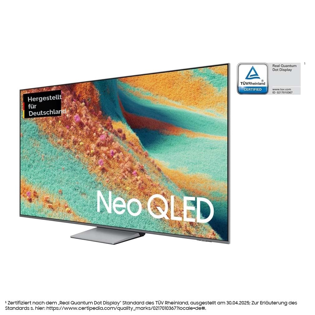 Samsung Neo QLED 4K QN85F 65 Zoll (163 cm) Mini LED Fernseher, Optimiert für Fussball, NQ4 AI Gen2 Prozessor, Quantum Matrix Plus, Dolby Atmos, Knox Security, Samsung Vision AI Smart TV