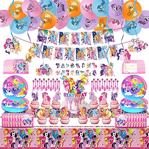 My Little Girl Party Supplies Decoraciones de fiesta de poni in