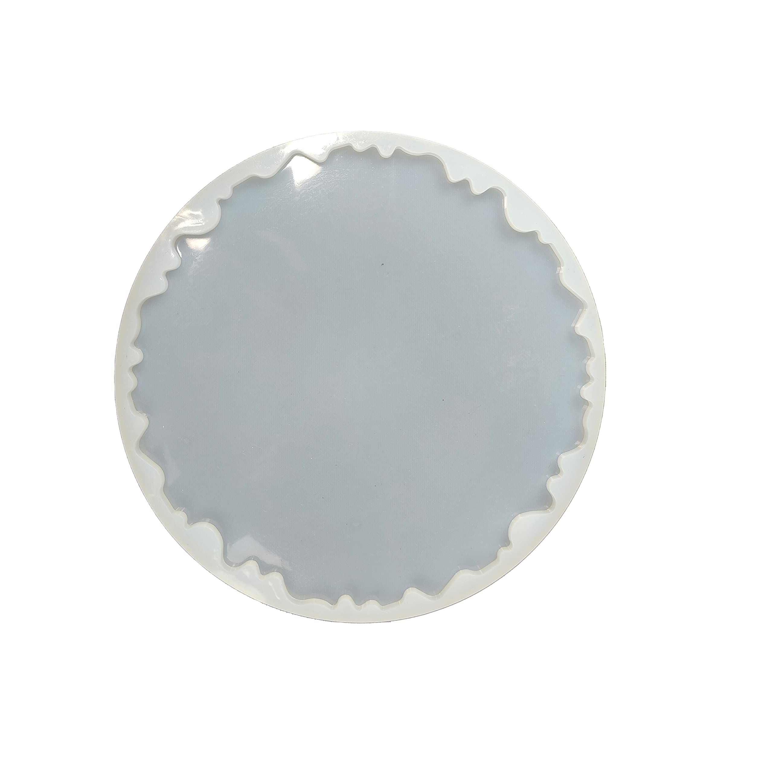 PABS - Silicone Casting Moulds Epoxy Resin Moulds/Molds DIY Coaster Mold (Round Agate-8 inch)