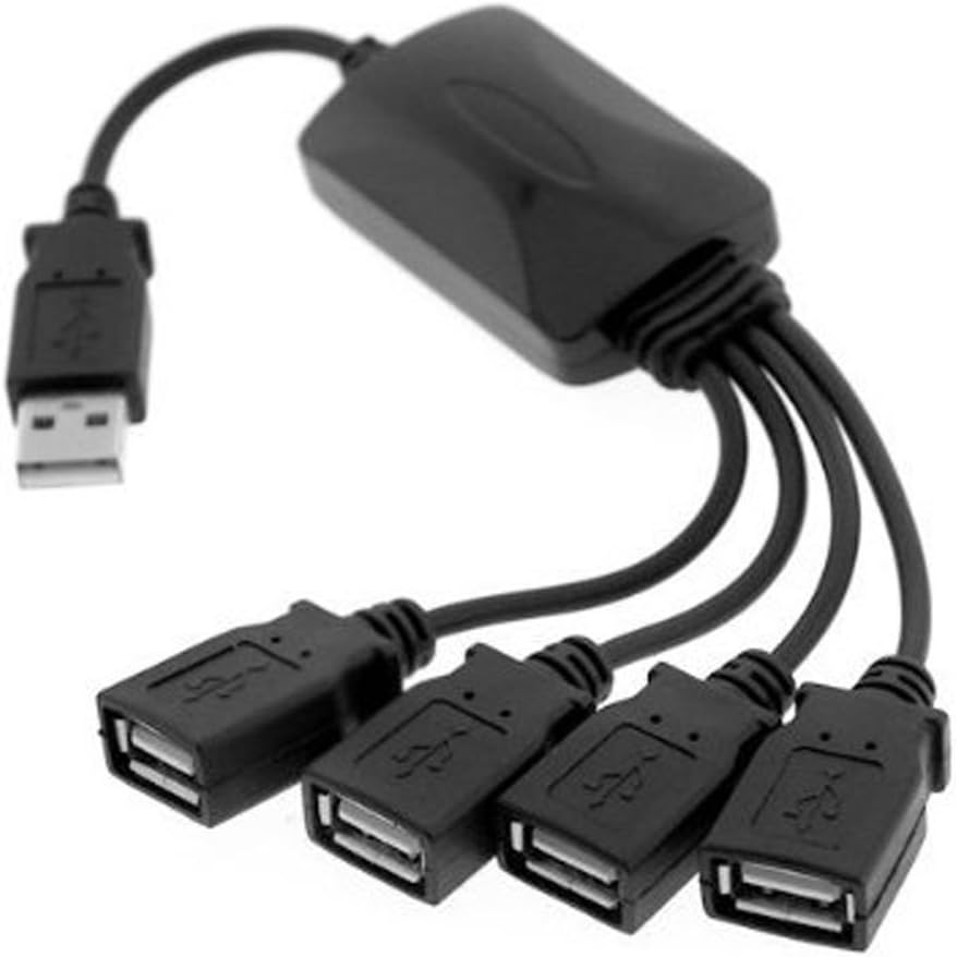 Mizar High-Speed USB 4-Port Hub with Splitter Cable