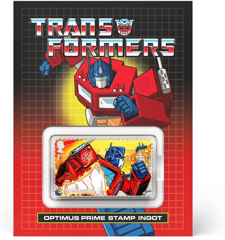 Transformers Optimus Prime Stamp Ingot by Royal Mail, Red Amazon.co