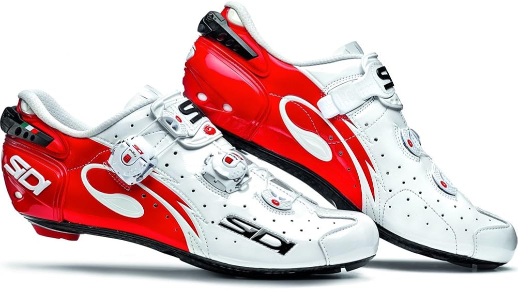 SIDI ビンディングシューズ WIRE ホワイト/レッド EUR 44.5 【公式通販】