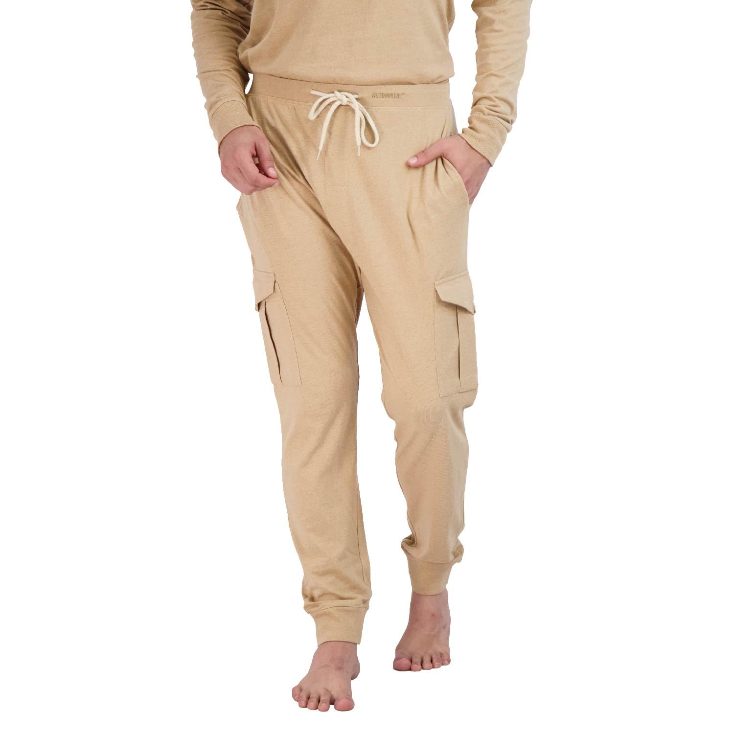 Outdoor Life Men Pajama Pants Cargo Jogger - Men Sleep Pants Lightweight  Jersey Cargo Jogger Pants with Multiple Pockets : Buy Online at Best Price  in ...