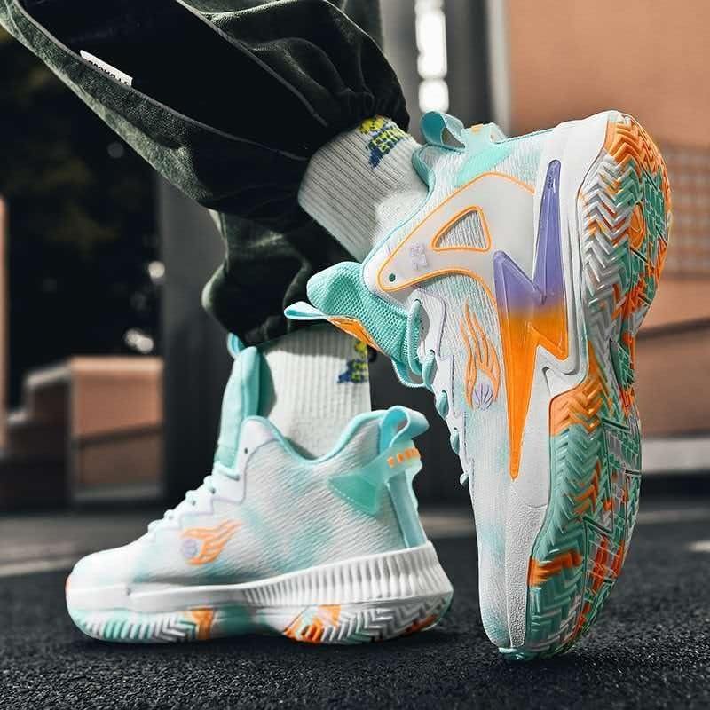 Buty Do Koszykówki Unisex Niskie Modne Dwukolorowe Trening