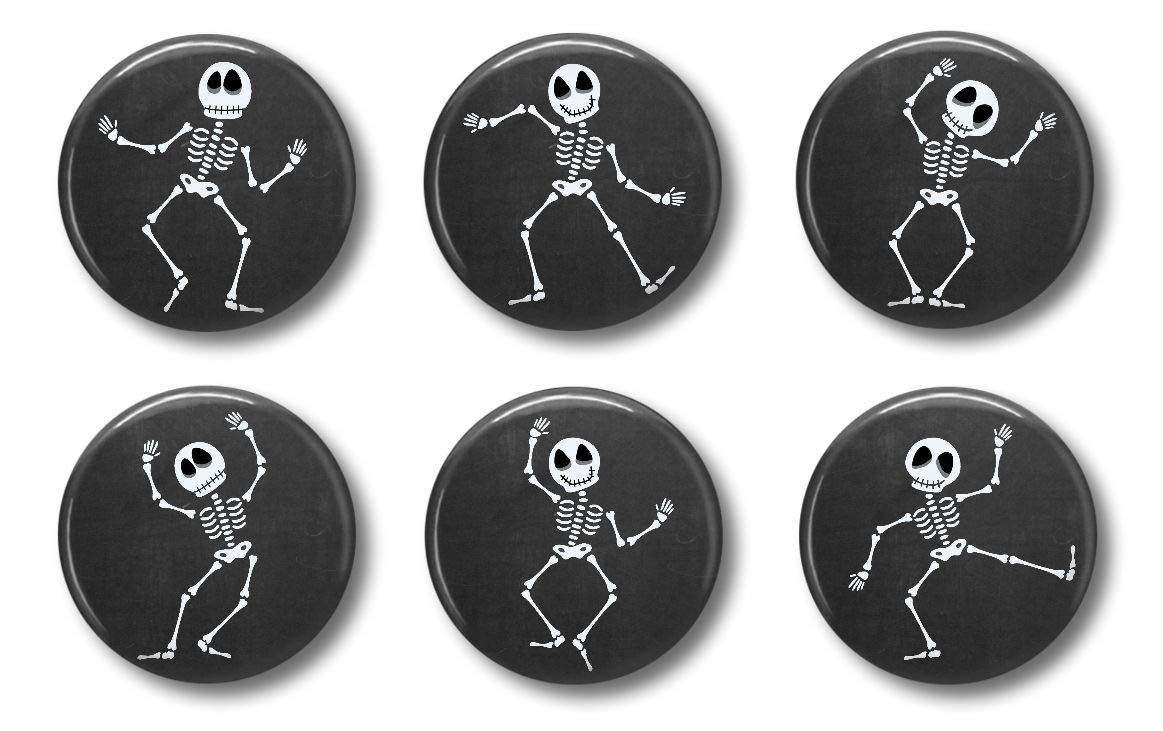 Halloween Magnets - Dancing Skeletons Set of 6 - Cute Locker Magnets for Teens …