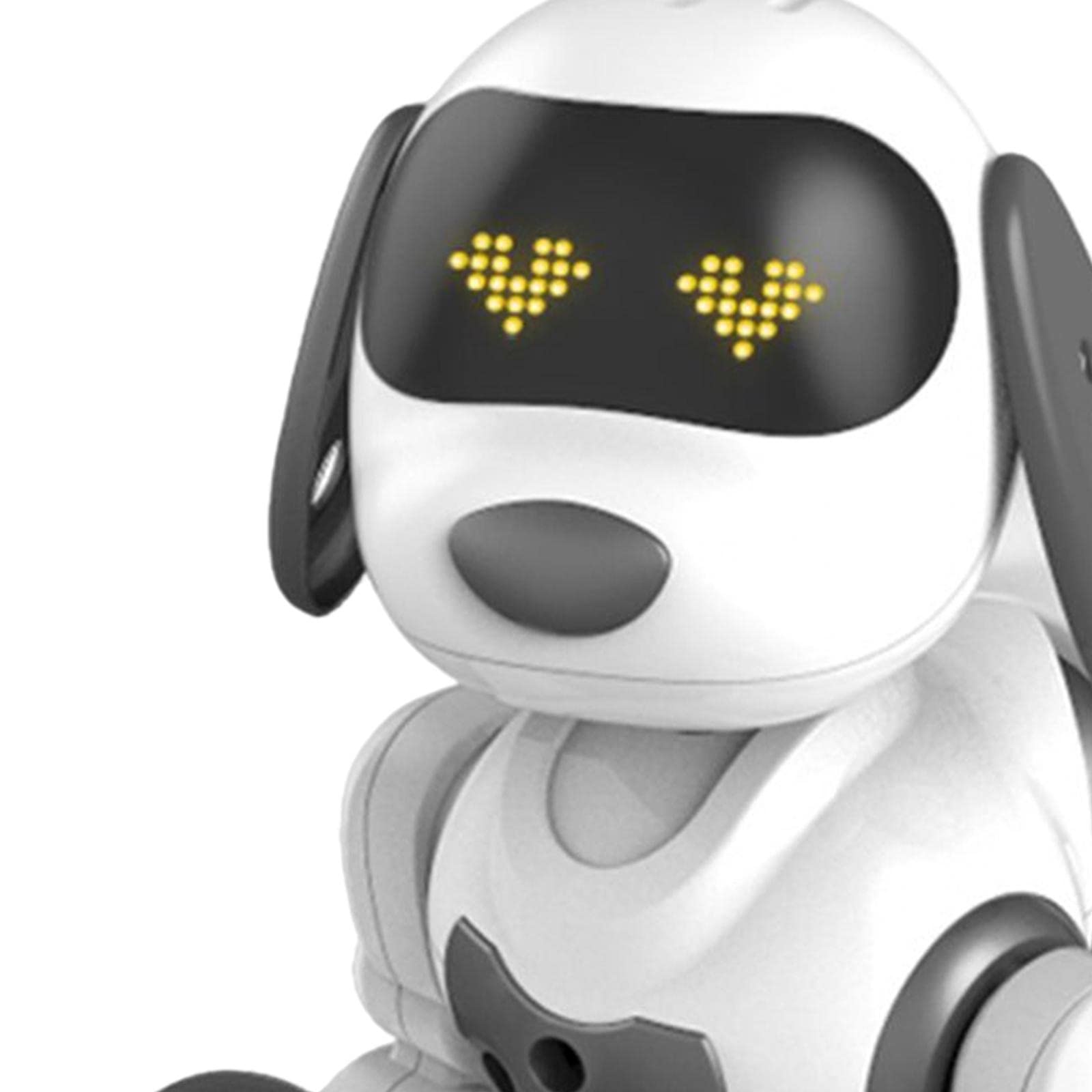 Robot Juguete para Niños Perro Robot con Control Remoto Mascota Electrónica Interactiva Que Realiza Y Movimientos Musicales Robot, Negro