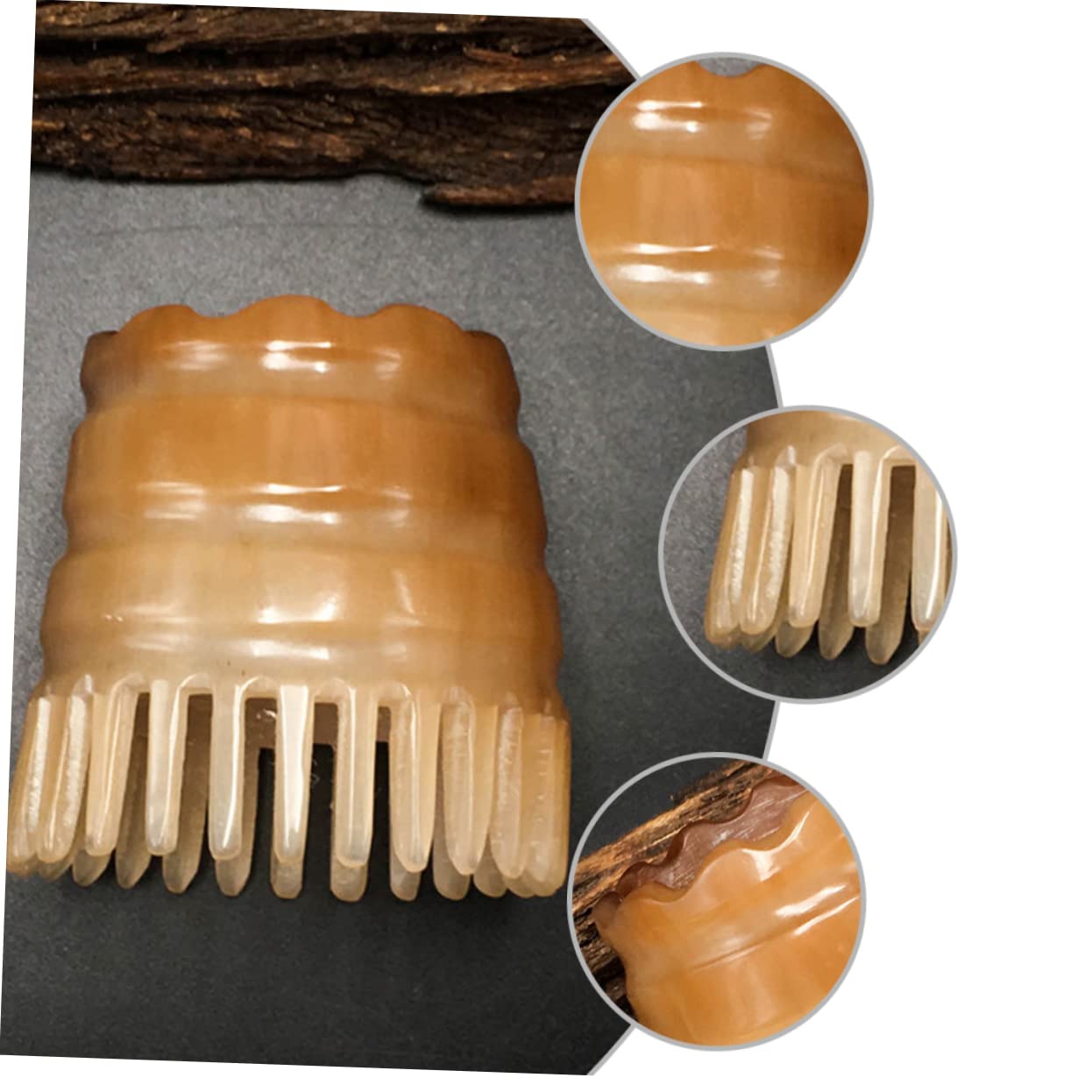 2piezas Peine De Masajeador De Cabelludo De Natural Herramienta De Masaje Cabello Peine Antiestático Color Aleatorio