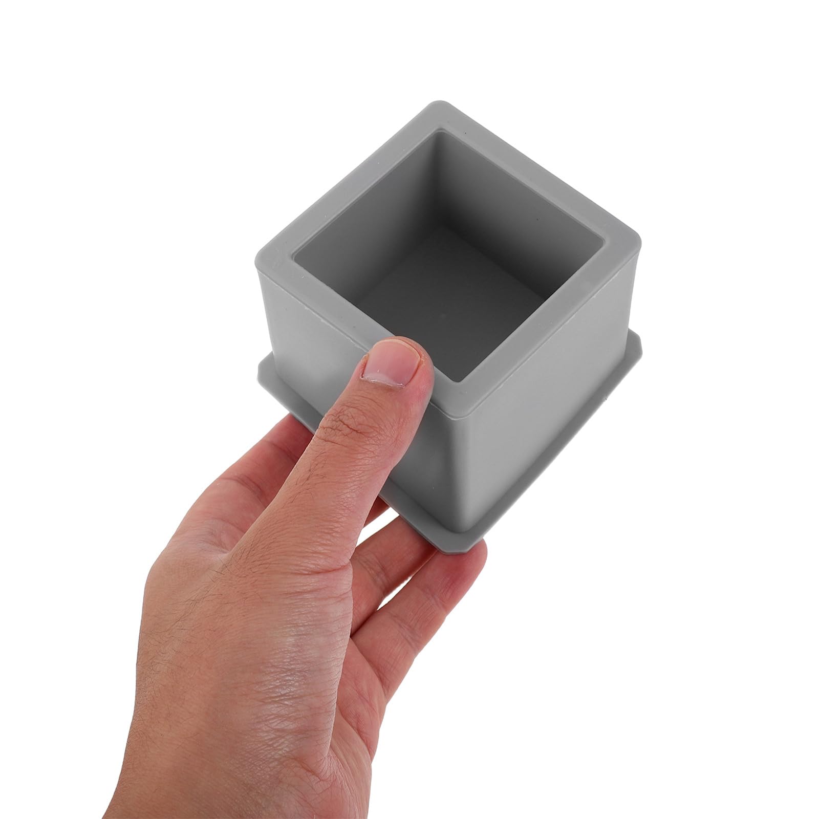 TOYANDONA 2 moldes de Silicona para macetas de Cemento, hexagonales y Cuadrados, para macetas de hormigón, para Bricolaje, jarrones de jardín, etc.