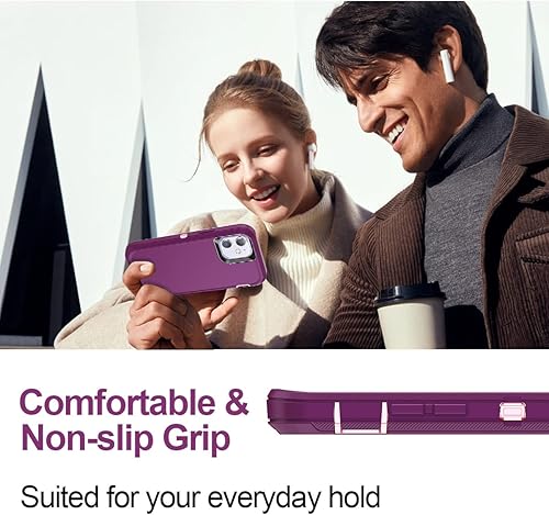 Miniatura 6 de I-HONVA Funda para iPhone 11 con 2 protectores de pantalla + 2 protectores de lente de cámara, resistente a prueba de golpes, 3 capas, protección de