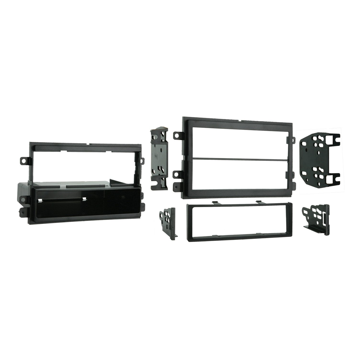 Metra 99-5807 Single DIN / Double DIN Installation Kit for Select 2004 & up Ford/Mercury Vehicles (Black)