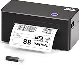 vretti Imprimante d'étiquettes USB,Imprimante Thermique Ttiquette 4X6 | pour Colis et Petites Entreprises à Domicile, Compatible avec Mac, Windows, Colissimo et UPS,avec Papier Intérieur, USB - 1