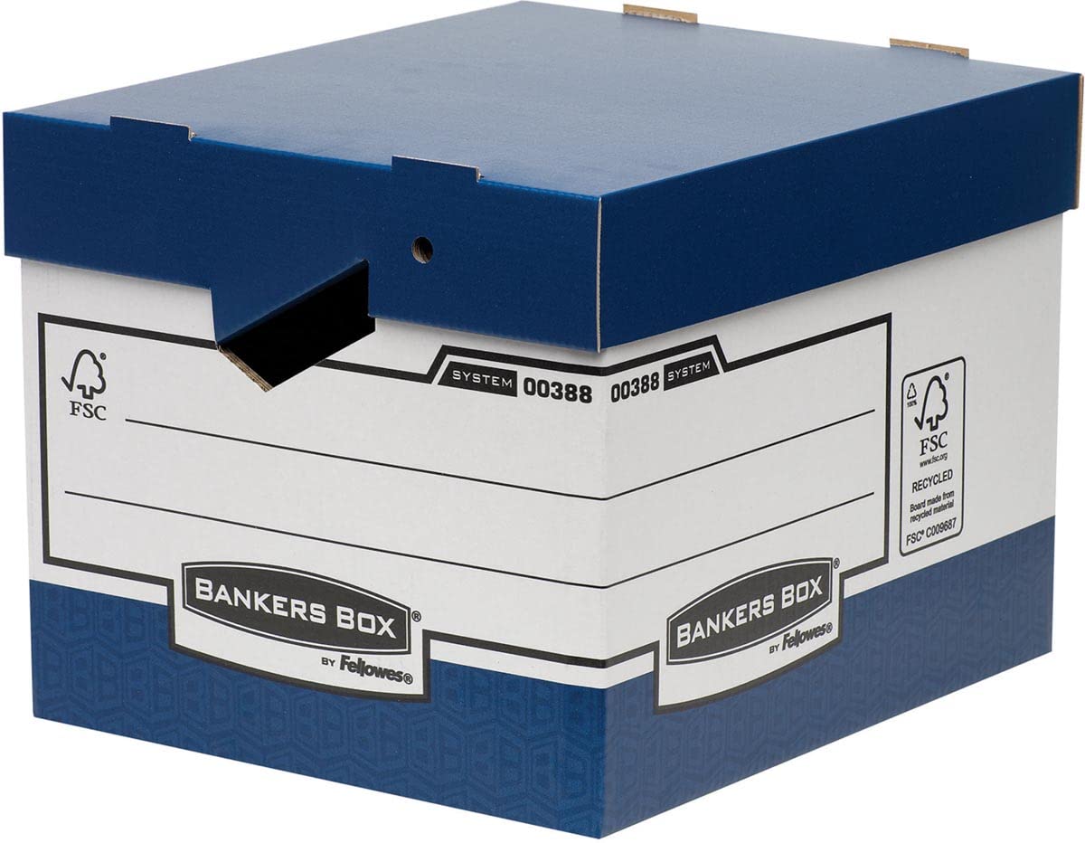 Fellowes System Boîtes archives Bleu Lot de 10