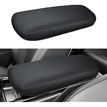 INTGET Center Console Cover 2026 for Kia K5 Accessories 2021-2025 2022 2023 2024 Leather for K5 GT-Line Car Armrest Arm Rest Box Lid Dog Seat Protector Pad Black Pad, 2021+
