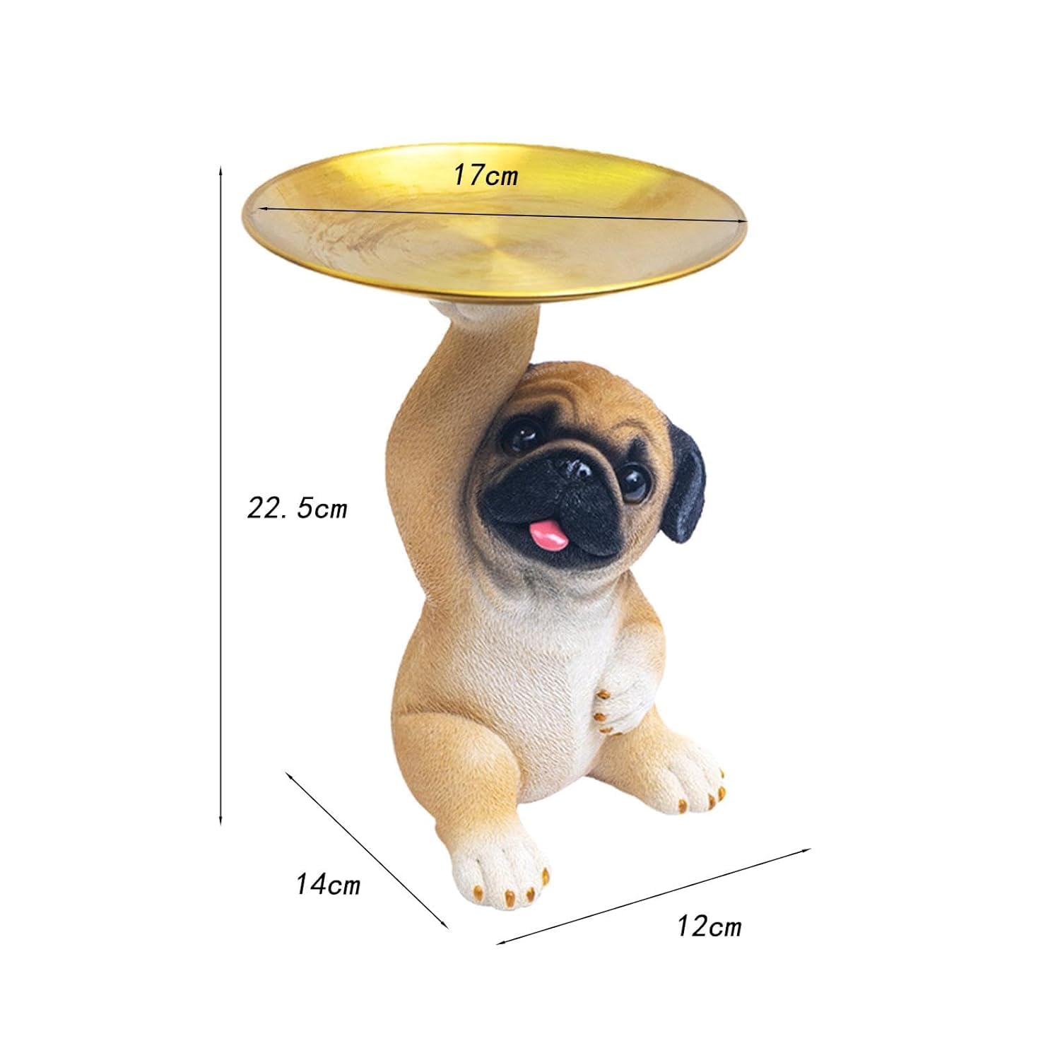 Dog Holding Decoration Tray | Decoration Dog Serving Tray with Handle | Dishes Plate Holder for Kitchen, Bedroom, Office, Dinning Table Dog Serving Tray Decorative Showpiece Item (1) — Amazon image 2
