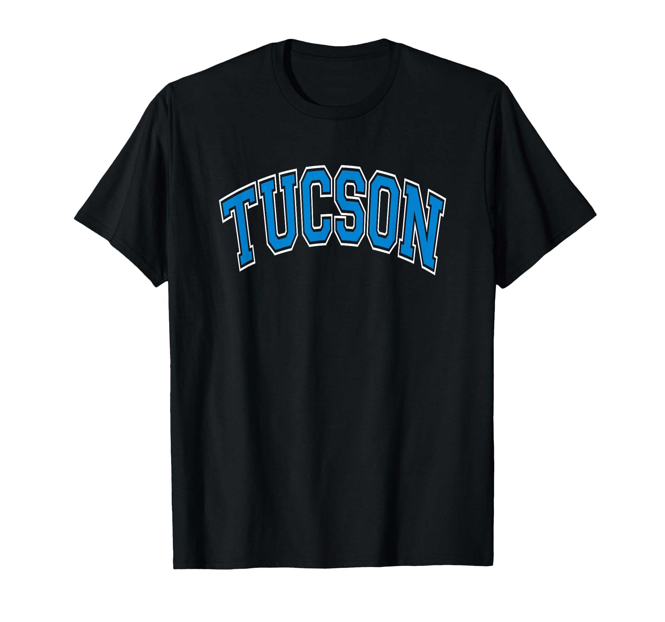 Tucson Arched Blue Text T-Shirt