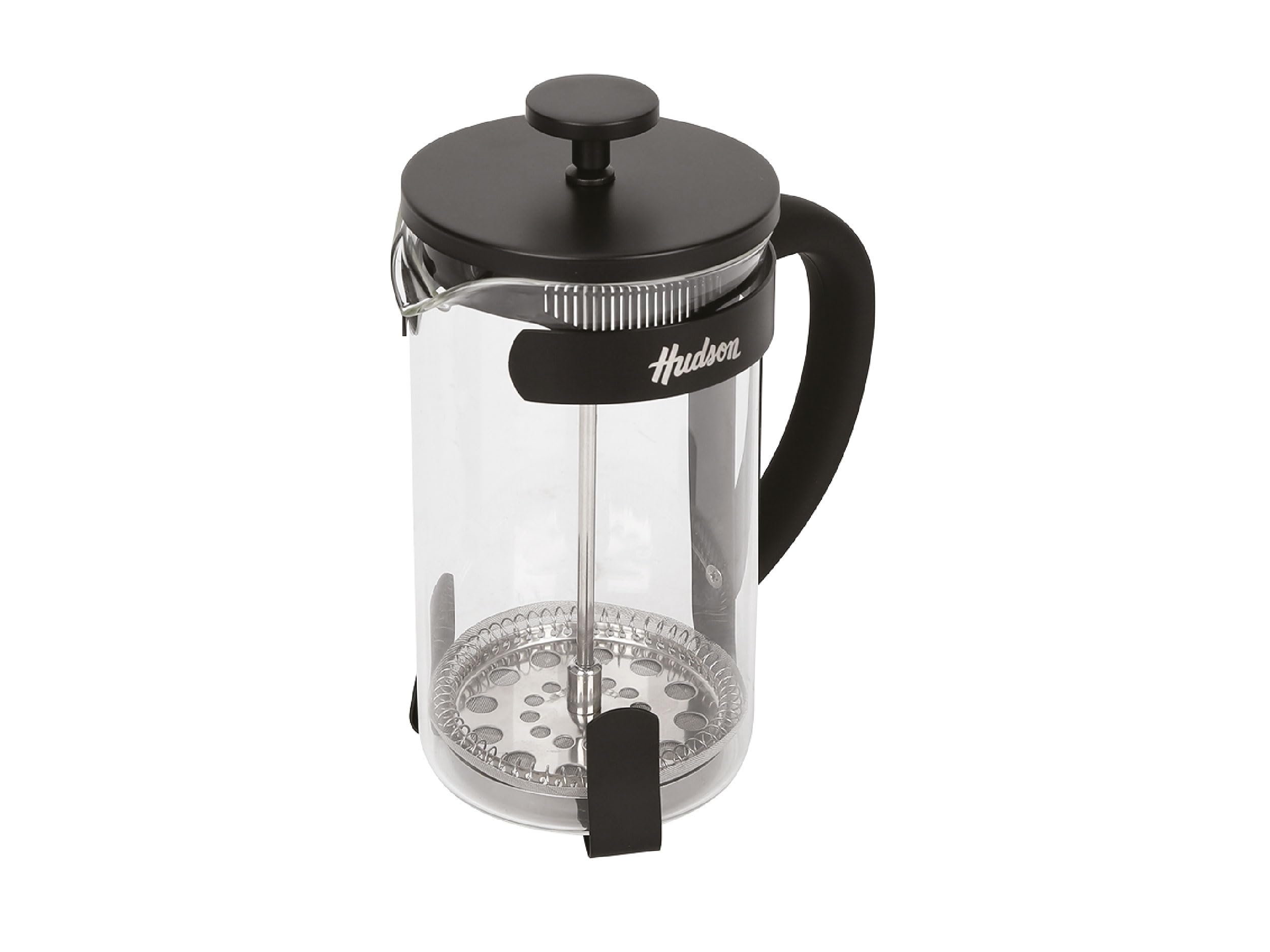 HUDSON French Press Coffee and Tea Maker, 6 cups, black