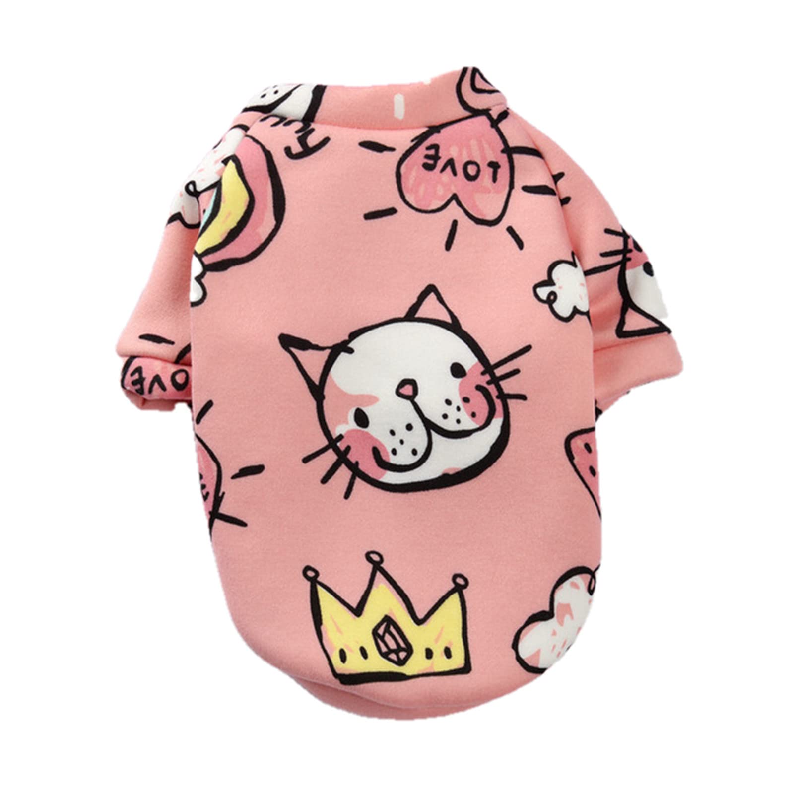 Sweat chien et chat avec motif pull coton pour l'automne