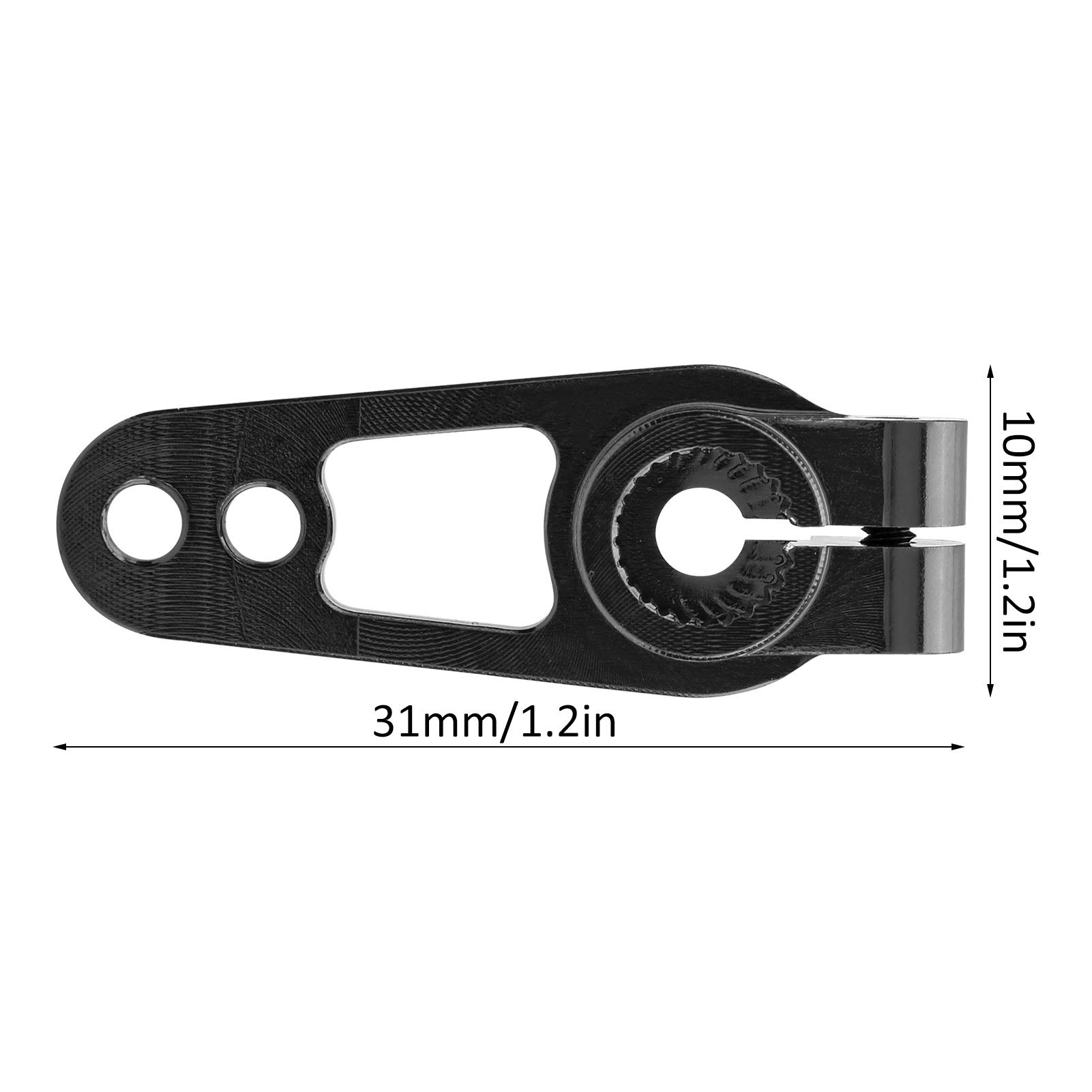 RC Servoarm 25T Aus Aluminium – Lenkgetriebearm Für 1/8 & 1/10 RC-Cars (schwarz)