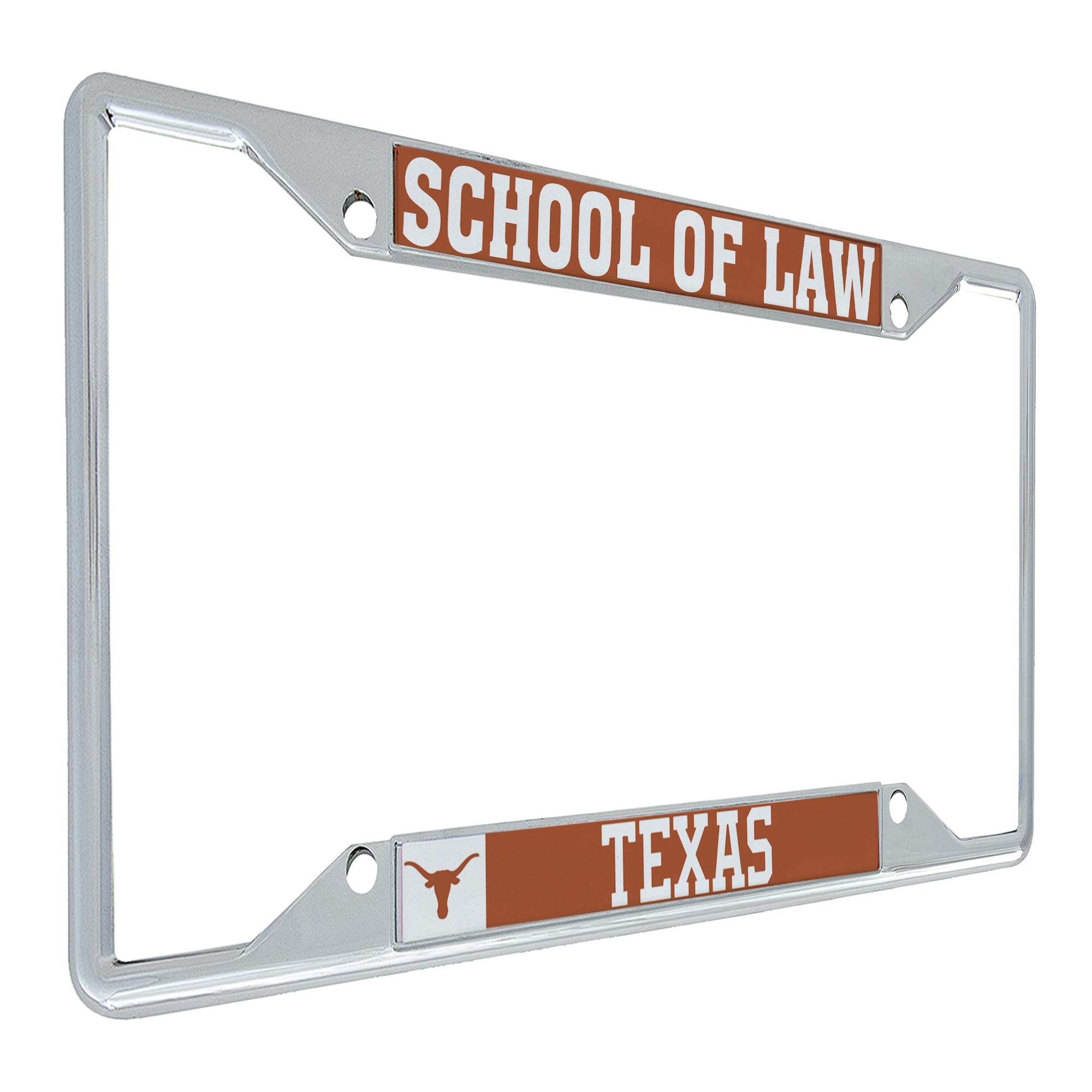 Desert Cactus University of Texas License Plate Frame Longhorns UT Austin Car Accessories Tag Holder for Front or Rear of Car (School of Law)