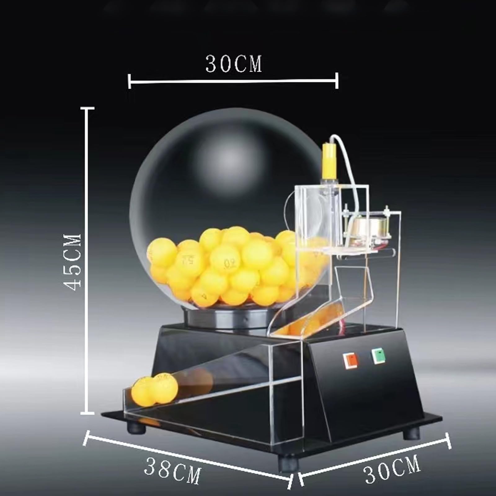 Lottery Machine Koło Bingo Gra z akrylową klatką i 100 piłkami do miejsc rozrywki i imprez