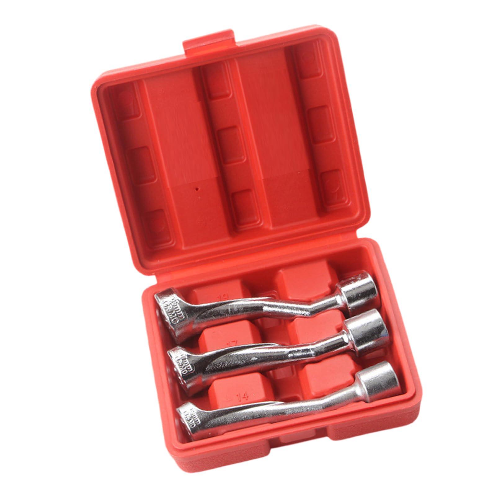 Thatiarry Red Torques L Type Flares Nut Socket Wrenches L Type Open End Wrench Ideal For Tight Space In Car Maintenance Oxygen Sensors Removal Tool Carbon Steel