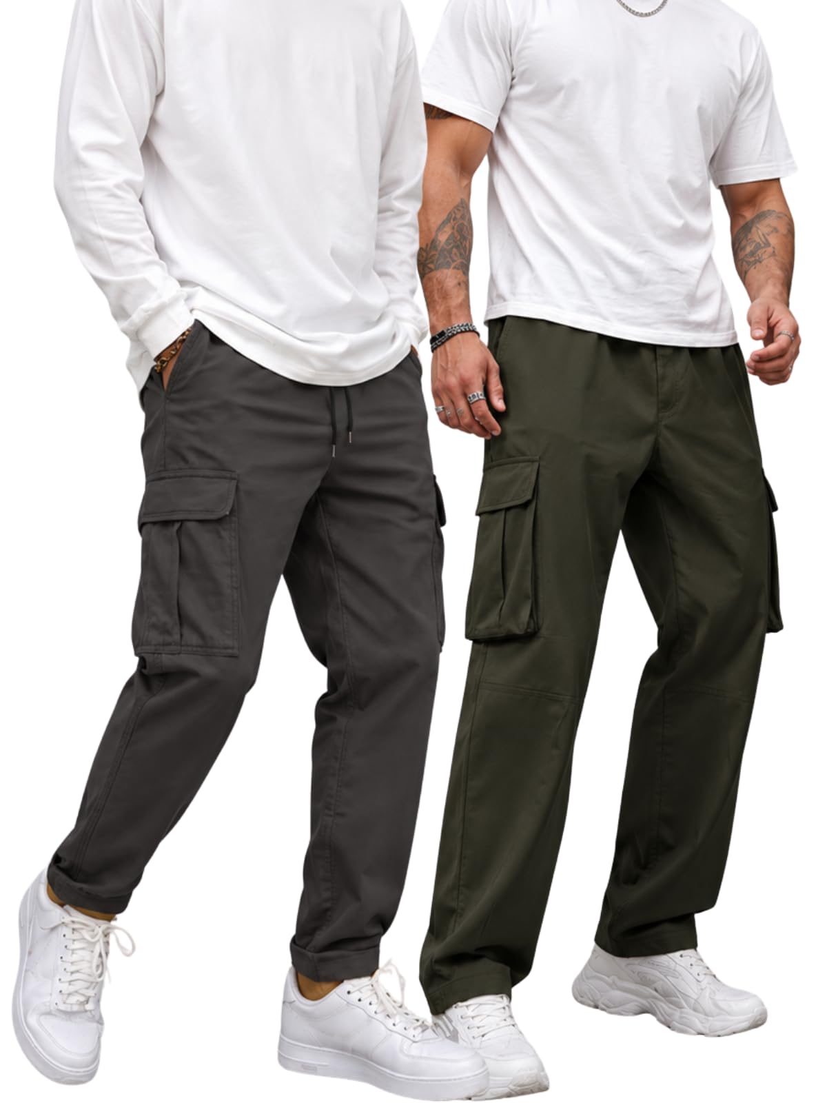 leriya fashion Men’s Cargo Pants | 4 Pocket Cotton Cargo Joggers for Men | Loose Fit Stylish Pant with Pockets | Casual Baggy Trousers & Streetwear Lower-picture-15