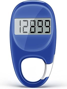 Simple Pedometer for Walking, Accurate Step Counter with Carabiner