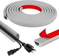 Vista 15 de Cubierta de Pared para Cables, 118 Pulgadas Cubiertas de Cables Autoadhesivas para Cables en la Pared, Ocultador de Cable de Extensión para Piso, TV