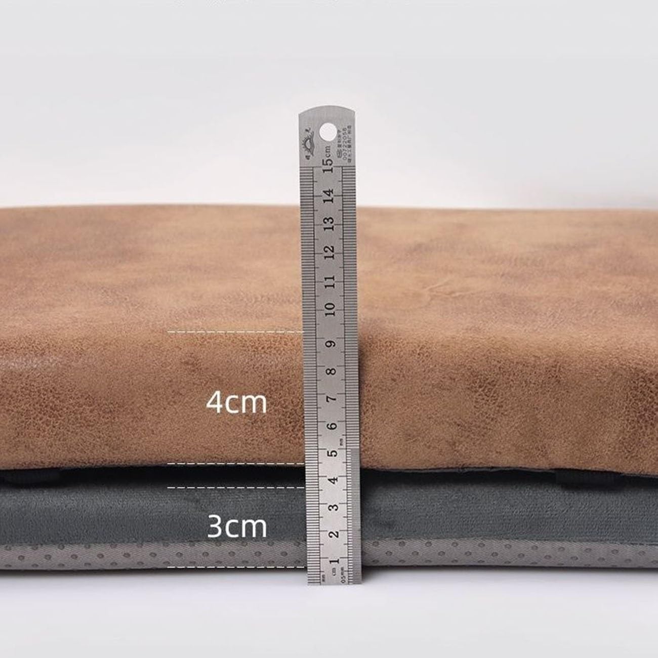 14/16 in Stool Cushion Student with Ties Memory Foam Stool Cushion Seat Cushion with Machine Washable Cover Chair Seat Cushion Textured Barstool Pad(@15,40x40cm/16x16in)