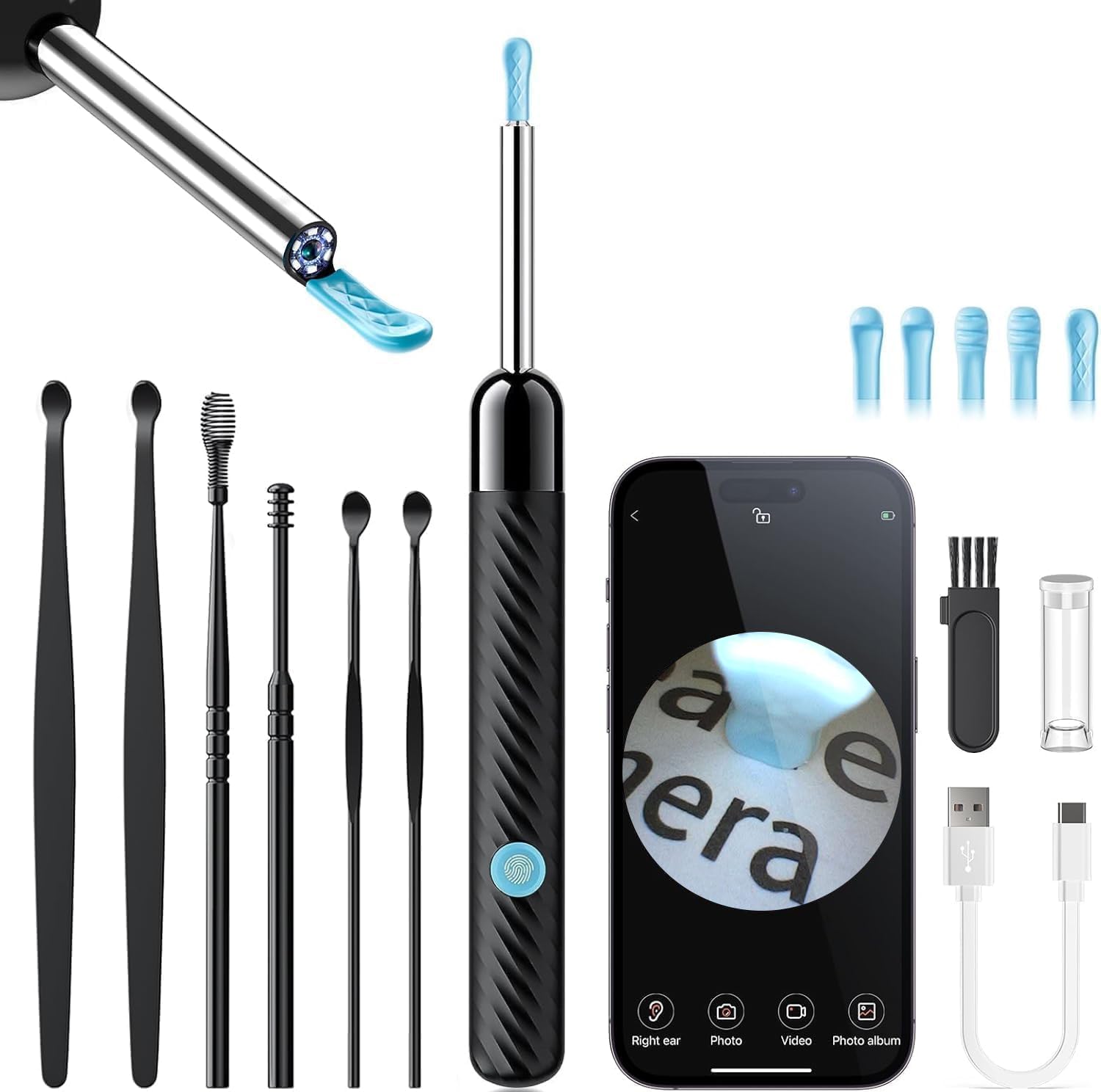 AOPICK Visueller HD Ohrreiniger mit WiFi